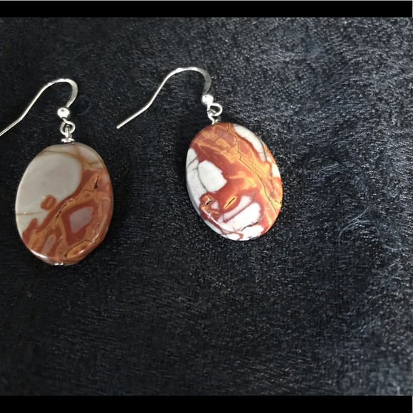 Unique handmade drop earrings - Picture 2 of 3